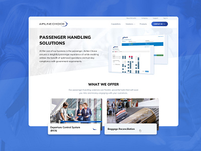 Airline Choice :: Solution Category angles aviation card style design iconography icons industry saas software tech travel ui web web design website