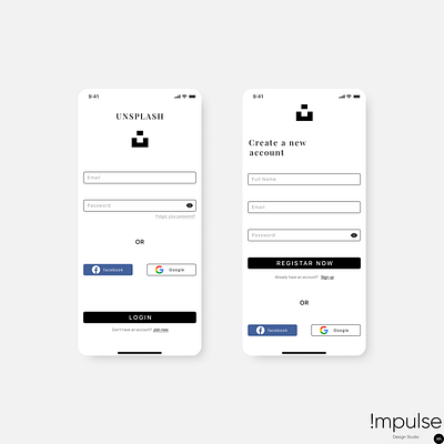 Unsplash App Redesign - Sign Up & Sign In (2 of 4) android app dailyinspiration design graphic design ios redesign ui uidesign uidesigner uiinspiration uiux unserinterface unsplash userexperience userexperiencedesign userinterfacedesign ux uxdesign uxdesigner