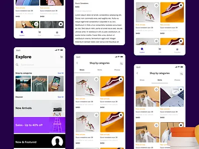 E-commerce design exploration design ui