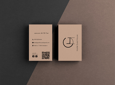 Local hostel business card branding design illustration logo typography vector