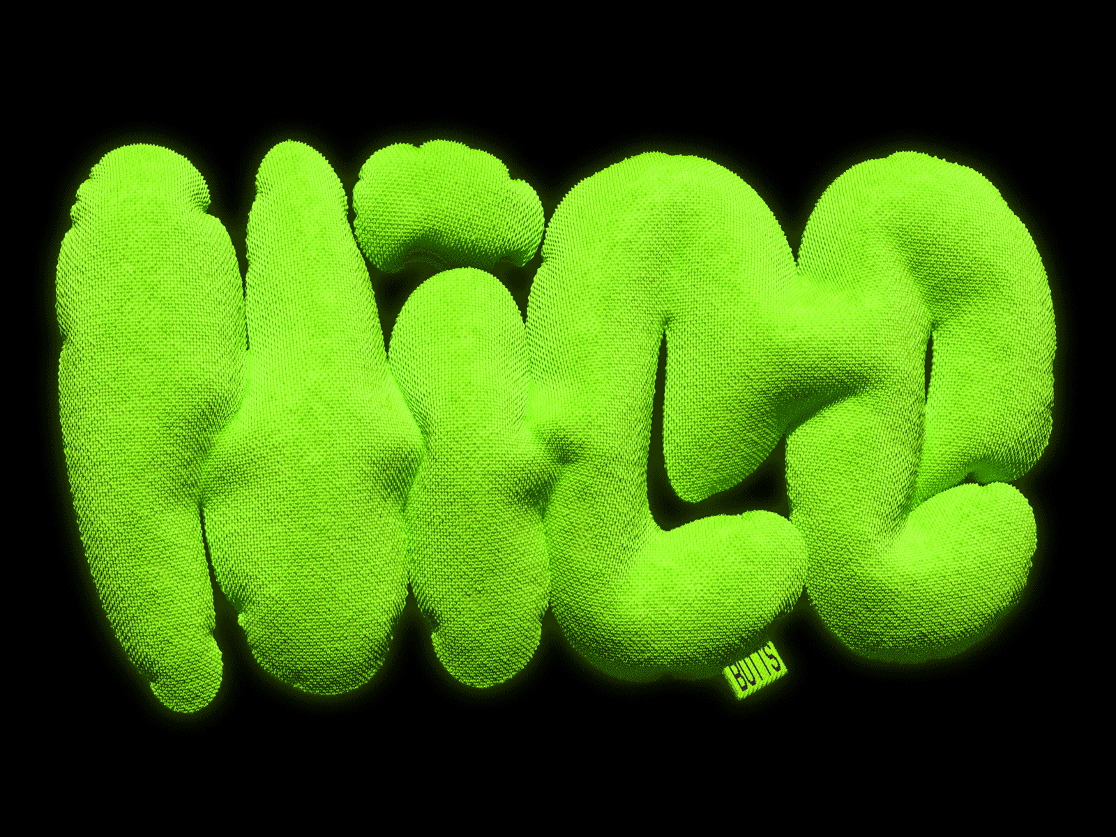 Niceeeee 3d 90s acid c4d cinema4d clo3d fabric gif graphic design illustrator lettering nice nickelodeon pillow redshift type typography