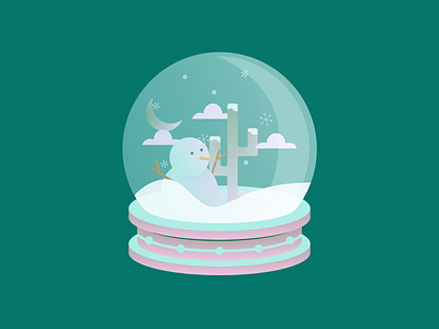 Snowglobe Illustration conceptual illustration design system digital illustration figma illustration illustration system limited color palette vector
