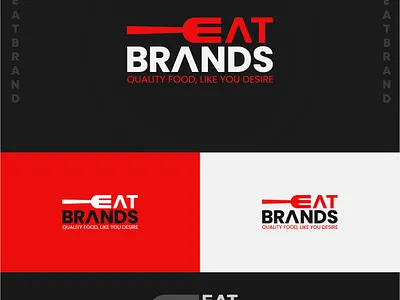 EAT BRANDS brand design branding eat logo food logo logo logo identity logo inspiration logo inspirations logodesign restaurant logo vector