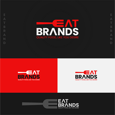 EAT BRANDS brand design branding eat logo food logo logo logo identity logo inspiration logo inspirations logodesign restaurant logo vector