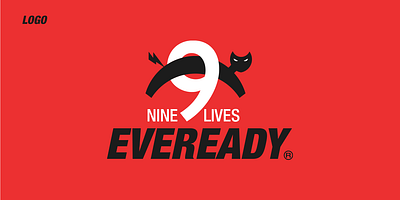 EVEREADY battries brand design branding cat eveready graphic design icon logo