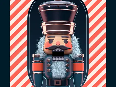 Happy Holidays 3d christmas cinema4d holidays illustration nutcracker redshift