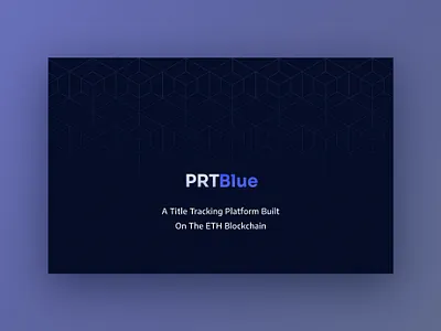 PRTBlue Early Stage Financing Deck