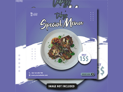 Social Media Food Post Banner Template brand design branding design facebook ads food banner food post graphic instagram ads instagram post instagram stories social media banner social media post social media poster