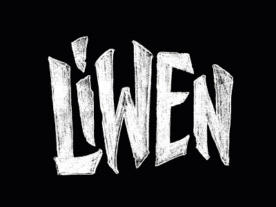 Liwen // Sketch 4 hand drawn hand lettering lettering letters pencil skateboarding sketch streetwear type type design typography