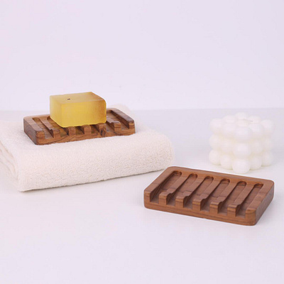 Wooden Draining Soap Dish For Shower design product