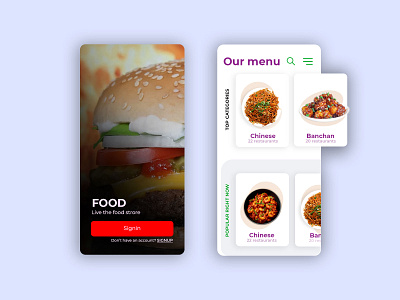 Food App ui