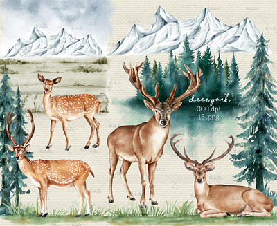 Collection of Deer clipart deer clipart digital clipart digital illustration digital watercolor illustration illustration mountains nature outdoor png watercolor watercolor clipart watercolor deer clipart watercolor forest clipart watercolor graphics watercolor mountain clipart watercolor trees watercolor woodland clipart wilderness woodland animals