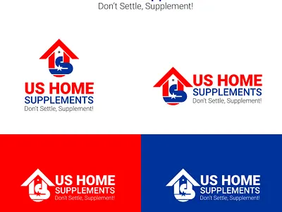 US HOME SUPPLEMENTS adobe illustrator app branding design graphic design illustration logo