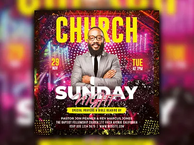 Church Flyer bill board branding businesscard design flyer illustration logo rollup typography ui