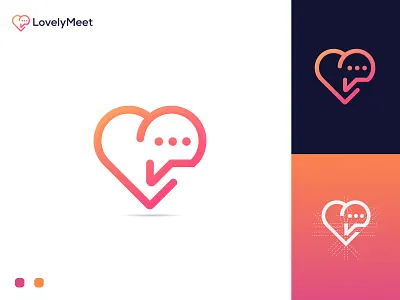 Heart + Message brand identity branding design heart logo logo design massage