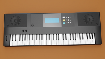 MUSICAL KEYBOARD... 3D MODEL CREATED IN BLENDER. 3d 3d design blender lowpoly