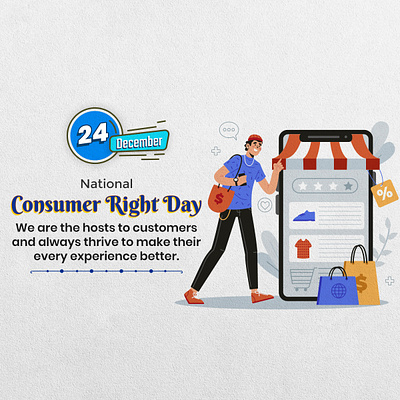 Consumer Rights Day ads branding design graphic design illustration logo photoshop poster posterdesign social vector