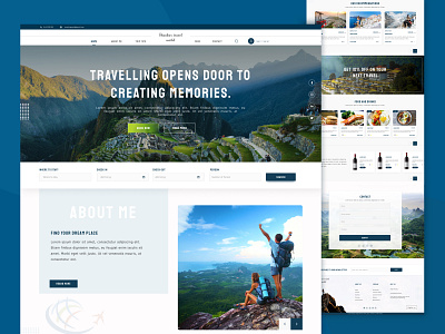 Travelling Booking Web Page Design 😊 animation branding design graphic design illustration logo motion graphics travelling travellingbook travellingwebpage ui uiux vector webpage webpagetravelling