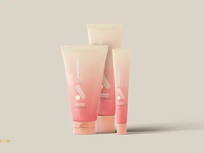 Free Cosmetics Tube Mockup cosmetics design free freebie mock up mock ups mockup mockups tube