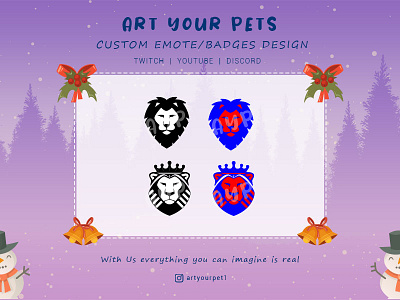 Lion emote 2d art emoteart emotestwitch graphicdesign logodesign