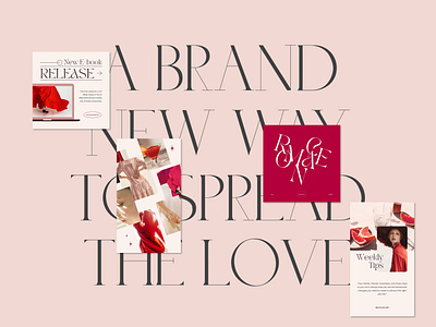 Romance Creator for Coach agency blogger branding branding identity business coaching couple graphic design instagram design instagram template love marketing masterclass post red romance social media