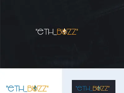 ETH BUZZ Logo Design branding design flat graphic design illustration logo logotype typography vector