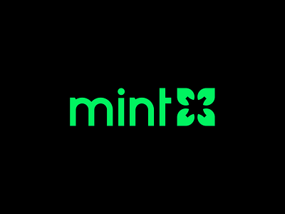 Mint Drones Logo & Brand Identity Design best brand branding clever design drone drones flower flying identity leaves lines logo mark meaning minimal mint simple symbol technology