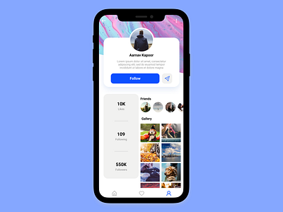 User Profile Design daily challenge daily ui challenge graphic design illustration mockup ui ui design ui design mockup ui inspiration user profile
