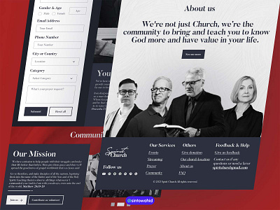 Christmas - Landing page christianity classic landing page religion retro design ui ux