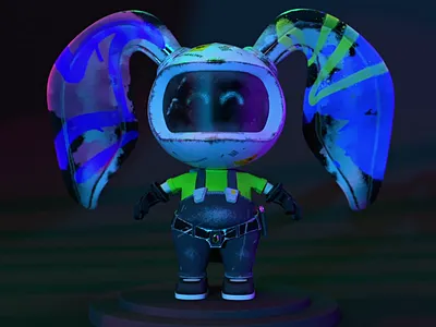 Bugsy [Character] 3d character 3dart avatar bitcoin finder character design colorful cosmo character cosmos crypto digital ethereum finder gamedesign nft nft character nintendo design playstation shader space texturing xbox