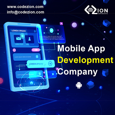 What is mobile app development, how does it work app development design illustration logo template theme website