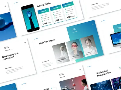 Artificial Intelligence Presentation Template clean colorful company corporate design google slides keynote modern multipurpose multipurpose template photography pitch deck portfolio powerpoint studio template unique web design web development website