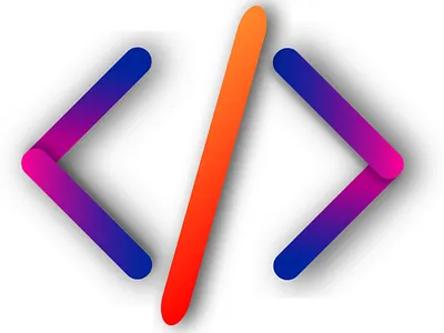 Html Coding Logo 3d branding design graphic design logo vector