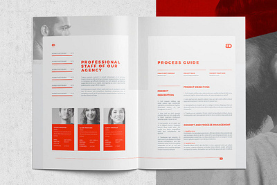 Proposal Template agency branding brochure business company corporate editorial indesign layout magazine modern plan popular print printing proposal proposal template red template trending