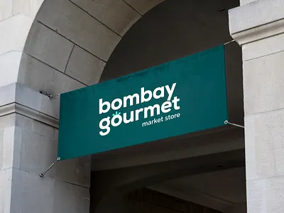 Bombay Gourmet Market Banner banner brand design brand identity design branding logo logo design minimal store