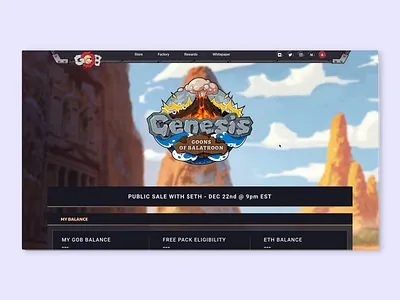 GOB Packs Store blockcahin cards game gob goons of balatroon nft pack store token wallet web