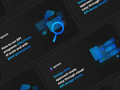 Illustrations for Apiwiz graphic design icon illustration illustration design infographic ui ui components uiux visual design web design website