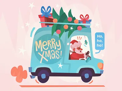 Merry Xmas 2021 2/3 design illustration vector xmas