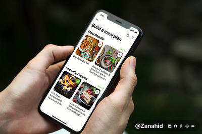 Meal planning app card cart dribbble food home ios list plan planning ui uiux ux