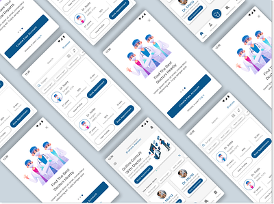 OnlineDoc App 2021 template aap design android app app ui design doctor graphic design illustration logo medical medical app mobile app mobile app ui ui ui designer uiux ux web design