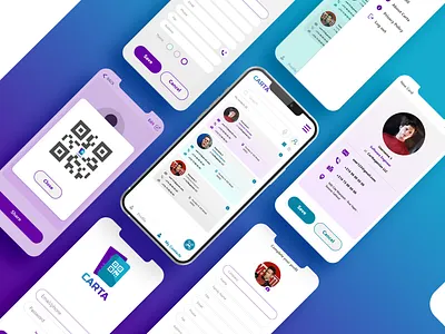 Carta mobile app graphic design mobile ui ux design