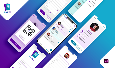 Carta mobile app graphic design mobile ui ux design