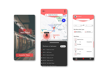 Location Tracker UI app dailyui design location location tracker map metro app metro app design navigation design tracker ui ux vector