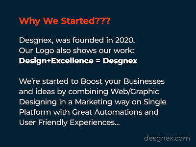 Why the Desgnex Creation is Started??? ads creativeagency desgnex desgnex work desgnexcreation digitalagency funnels graphicdesigning logo marketing socialmedia webdesigning why desgnex is started