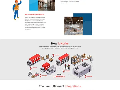 Fulfillment website design ui