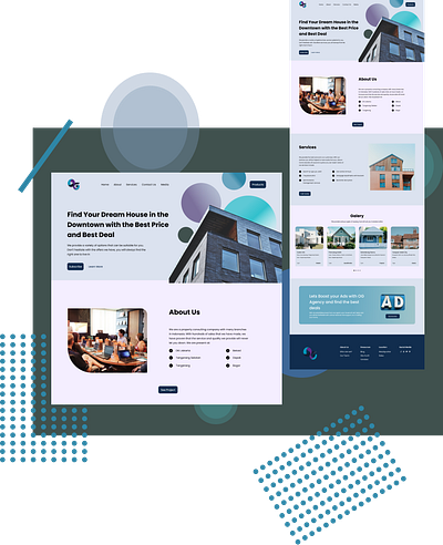 OG Housie blue figma home house landingpage property ui webdesign website