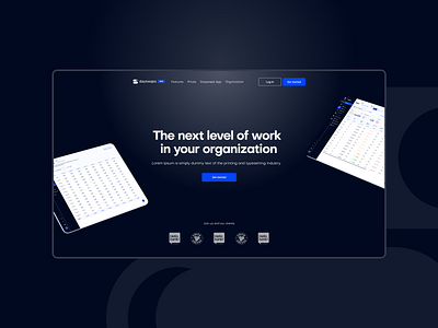 Landing page design for a startup Dayswaps 🗓️ dark mode illustrations landing page startup tech startup uxui web design