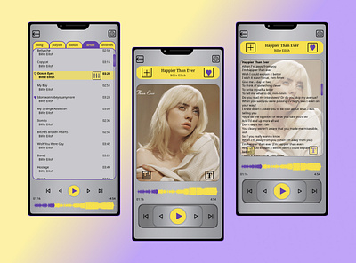 Design a music player #DailyUI #009 009 dailyui design