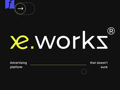 Xe.works design flat identity illustration logo minimal type typography ui web