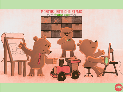 Toy Design Studio affinity affinitydesigner bears character character design christmas christmascartoon digital illustration illustration madeinaffinity madewithwacom pencildog toys